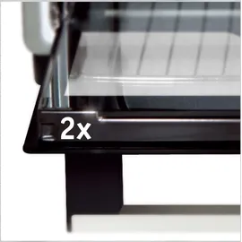 Steinborg Mini Backofen 20 Liter mit Umluft 1380W in schwarz