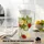 BigDean 2 Stück Kühlschrankkrug 1,1 Liter Glas Wasserkrug mit Deckel ergonomischer Griff