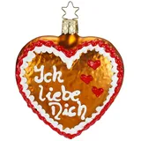 INGE-GLAS® Anhänger Lebkuchenherz"Ich liebe Dich