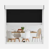 CLIP'N'SHADE Weiß - Aussenrollo gegen Hitze, Jalousie, Sichtschutz und Abdunkelung für Fenster, Hitzeschutz Rollo ohne Bohren (Breite: 120 cm, Höhe: 91-142 cm, Blickdicht)