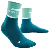 CEP The Run Mid Cut Laufsocken Herren - ocean/petrol