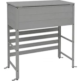 MCW Aluminium Verkleidung für Klimaanlage/Wärmetauscher MCW-P94 110x96x43cm Grau