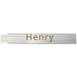 Heka Zollstock Henry 2 m, weiß