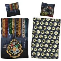 HARRY POTTER Bettwäsche mehrfarbig 140 x 200 cm + 70 x 90 cm
