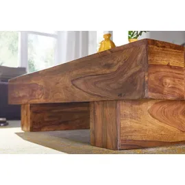 FineBuy Couchtisch Braun Akazie 120 x 45 x 15 cm