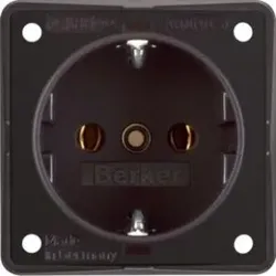 Berker 941852501 Steckdose SCHUKO Integro Einsätze braun