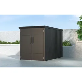 Westmann Fahrradgarage Velos 1 schwarz, BxHxT: 133 x 151 x 222 cm