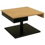 58 aufm Kessel COUCHTISCH höhenverstellbar Codi 70x47x70 Furnier Schwarz/Wildeiche | Gr.: onesize