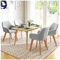Homcom Esszimmerstuhl Samt grau 2er Set