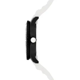 s.Oliver Quarzuhr SO-4502-PQ 34 mm Silikonarmband Schwarz/Weiß