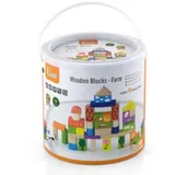 New Classic Toys Viga 50285 50-teiliges Block-Set - Bauernhof