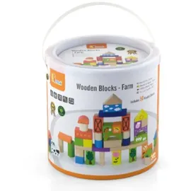New Classic Toys Viga 50285 50-teiliges Block-Set - Bauernhof
