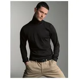 TRIGEMA Rollkragenshirt Schwarz L