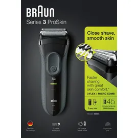 Braun Series 3 ProSkin 3000s schwarz