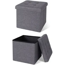 tavora Sitzhocker 38 x 38 x 38 cm 1-tlg. grau