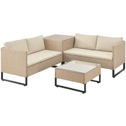 Gartenlounge für 4 Personen Santorini - Creme
