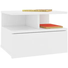 vidaXL Nachtschrank Hängender 40 x 31 x 27 cm Weiß