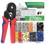 Quadrios selbsteinstellende Automatik-Crimpzange mit isolierten/unisolierten Aderendhülsen Set