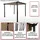 MCW Pavillon Garten, stabiles 8cm-Gestell Schiebedach UV50+ 3x3m ~ anthrazit