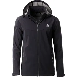 Lpo Softshelljacke Softshelljacke Melvin abnehmbare, verstellbare Kapuze schwarz XL (54)