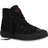 Mytrendshoe Damen High Top Sneakers Sportschuhe Kult Schnürer 94589, Farbe: Schwarz Schwarz Lucky, Größe: 36 - Schwarz - 36