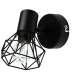 Licht-Erlebnisse Spot Metall Retro verstellbar in schwarz E14