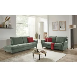 meinSofa Recamiere Mikrofaser 2-Sitzer Blau