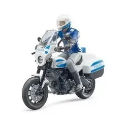 BRUDER 62731 bworld Scrambler Ducati Polizeimotorrad und Polizist