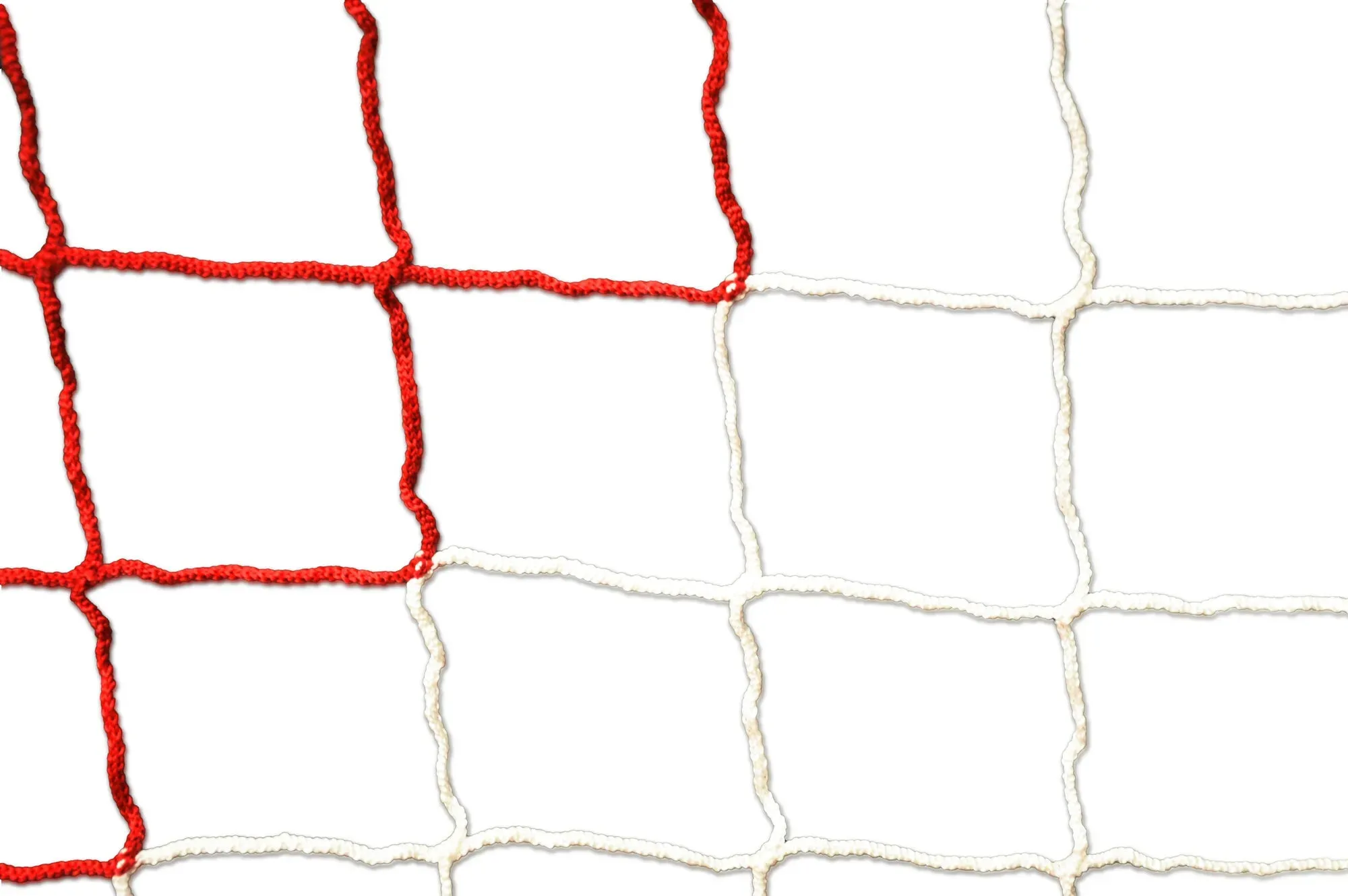 Powershot Fußballnetz 6 x 2,1 m - Weiß/Rot, 6,0 x 2,1 Meter