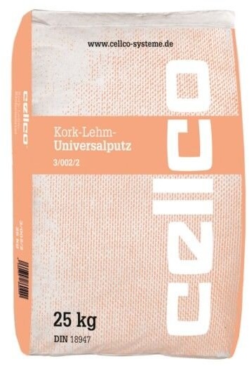 Cellco Kork-Lehm-Universalputz - 25 kg Sack