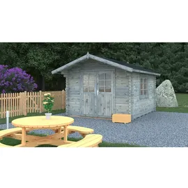 Palmako Gartenhaus Sally 3,62 x 4,40 m Grau
