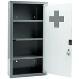 Medizinschrank– Abschließbarer Wandschrank aus Metall mit Glastür