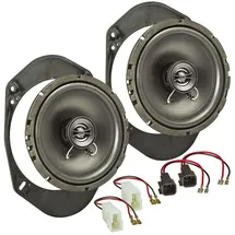 tomzz Audio 4015-000 TA16.5-Pro Lautsprecher Einbauset kompatibel mit Ford Fiesta KA Focus Mondeo 165mm Koaxial System