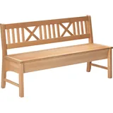 massivline&more Truhenbank MASSIVLINE & MORE "Bodensee", braun (buche massiv lackiert, buche massiv lackiert), B:146cm H:87cm T:52cm, Holzwerkstoff, Sitzbänke, Breite 166 cm