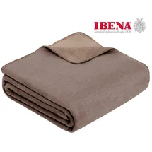 IBENA Doubleface Dublin 220 x 240 cm espresso/hellbraun