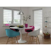 GARDINIA Doppelrollo Mini 45 x 150 cm weiß