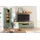 MCA Furniture Wohnwand 3-teilig, LED, Salbei grün/Eiche Evoke, Dekor / 280x198x44 (BxHxT) grün
