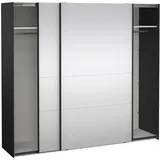 Tvilum Schiebetürenschrank Catania 245 x 220 x 0 cm Schwarz