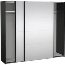 Tvilum Schiebetürenschrank Catania 245 x 220 x 0 cm Schwarz