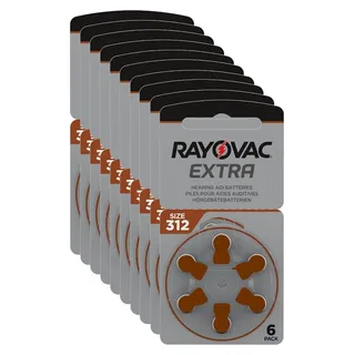 Rayovac Extra Advanced Hörgerätebatterien mit Active-Core-Technologie 312, 6st.