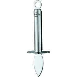 Austernmesser RÖSLE, silber (silberfarben), Gesamtlänge 18cm, Edelstahl 18/10, Kochmesser, Austernbrecher zum Zubereiten von Meeresfrüchten, Edelstahl
