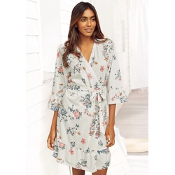 Kimono VIVANCE DREAMS Gr. 36/38, bunt Damen Bademäntel Morgenmäntel mit Volants