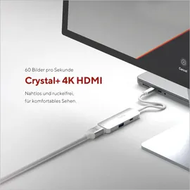 Linq 3in1 USB-C Multiport Hub - Space Grey-White