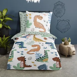 Muller Textiles Bettwäsche Dino 135 x 200 cm Renforce Bunt