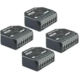 Shelly 2PM Gen4 Unterputz Relais max 16A 2 Kanal WLAN, Bluetooth, Matter, Zigbee Smart-Schalter 4er Pack