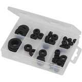 FIXMAN 255645 Gummitüllen-Sortiment, Black