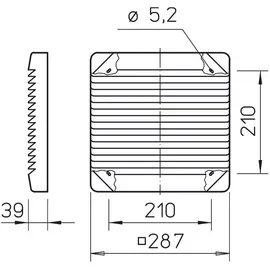 Helios Ventilatoren G 200 Lüftungsgitter