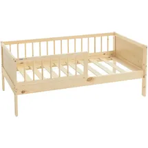 ML-Design Kinderbett ML-Design 70 x 140 cm Massivholz natur