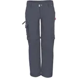 TROLLKIDS Oppland Zipp-Off-Trekkinghose Grau 140