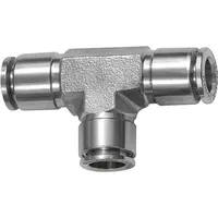 Riegler T-Steckverbindung, für Schlauch-Außen- Ø6, Edelstahl 1.4404